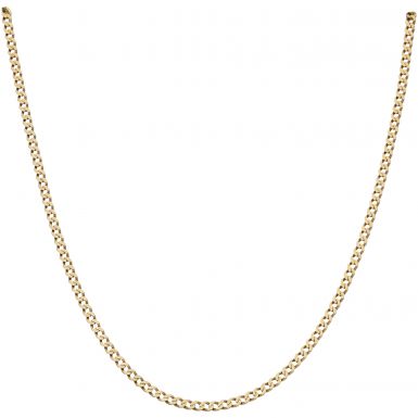Pre-Owned 9ct Yellow Gold 16.5 Inch Curb Chain Necklace