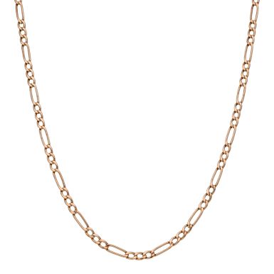 Pre-Owned 9ct Yellow Gold 18 Inch Hollow Figaro Chain Necklace