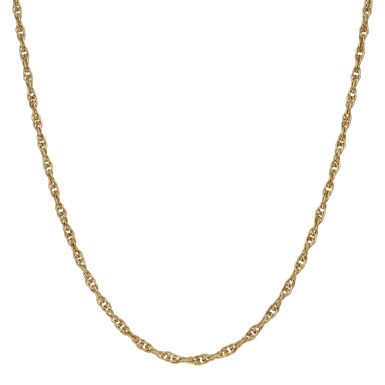 Pre-Owned 9ct Yellow Gold 36 Inch P.O.W Link Chain Necklace