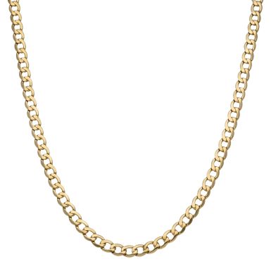 Pre-Owned 9ct Yellow Gold 29 Inch Curb Chain Necklace