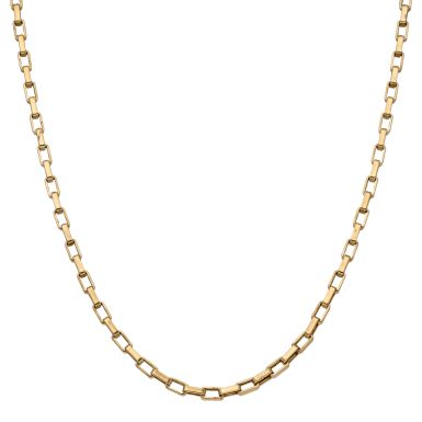 Pre-Owned 9ct Yellow Gold 24 Inch Paper Link Chain Necklace