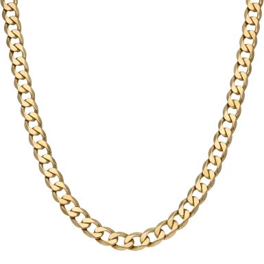 Pre-Owned 9ct Yellow Gold 18 Inch Heavy Curb Chain Necklace