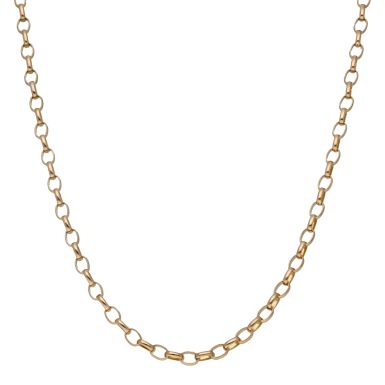 Pre-Owned 9ct Yellow Gold 25 Inch Belcher Chain Necklace