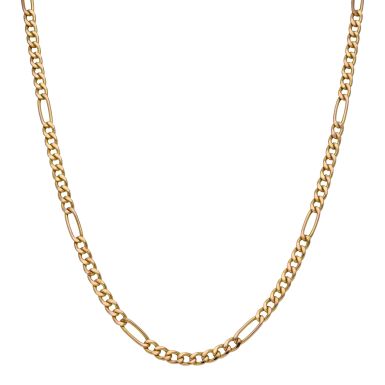 Pre-Owned 9ct Yellow Gold 24 Inch Hollow Figaro Chain Necklace