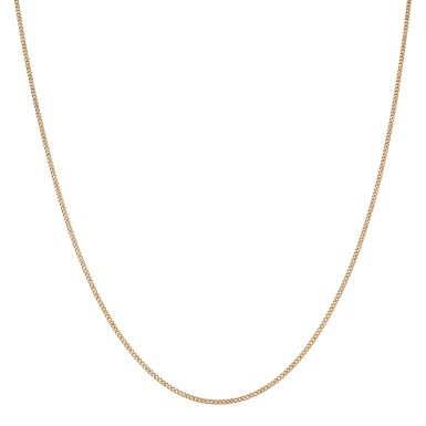Pre-Owned 9ct Yellow Gold 24.5 Inch Curb Chain Necklace