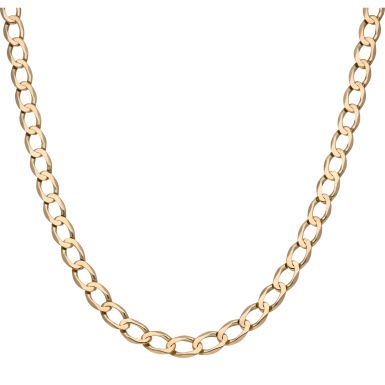Pre-Owned 9ct Yellow Gold 18.5 Inch Curb Chain Necklace