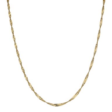 Pre-Owned 9ct Yellow Gold 22 Inch Twist Curb Chain Necklace