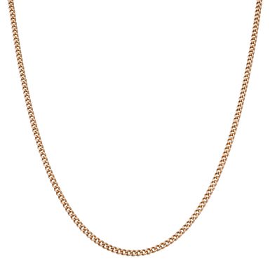Pre-Owned 9ct Yellow Gold 17 Inch Curb Chain Necklace