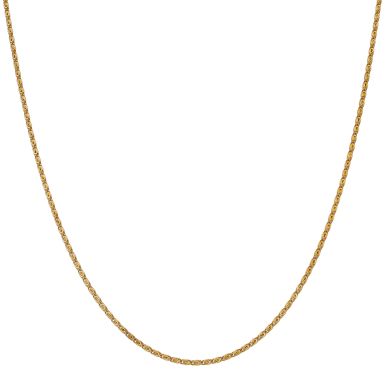 Pre-Owned 18ct Yellow Gold 19 Inch Swirl S Link Chain Necklace