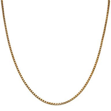 Pre-Owned 9ct Yellow Gold 24 Inch Box Link Chain Necklace