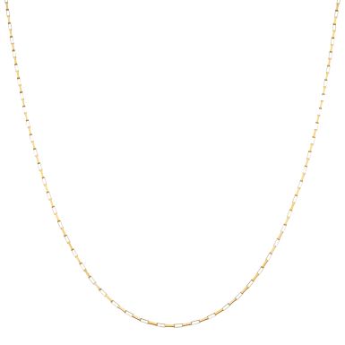 Pre-Owned 9ct Gold 20 Inch Hollow Paper Link Chain Necklace