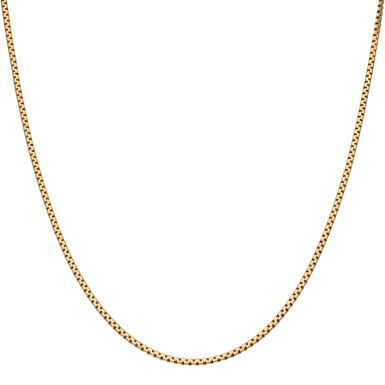 Pre-Owned 9ct Yellow Gold 16 Inch Fancy Flat Link Necklace
