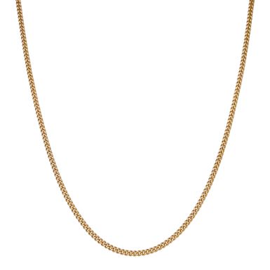 Pre-Owned 9ct Yellow Gold 24 Inch Close Curb Chain Necklace
