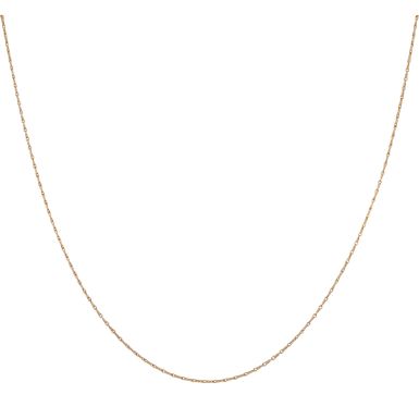 Pre-Owned 9ct Yellow Gold 16 Inch Fancy Link Chain Necklace
