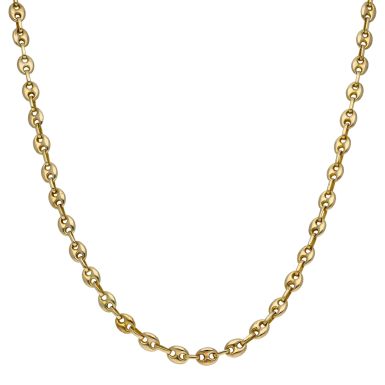 Pre-Owned 14ct Yellow Gold 22 Inch Anchor Link Chain Necklace