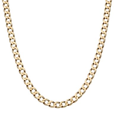 Pre-Owned 9ct Yellow Gold 19 Inch Heavy Curb Chain Necklace