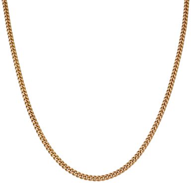 Pre-Owned 9ct Yellow Gold 16 Inch Curb Chain Necklace