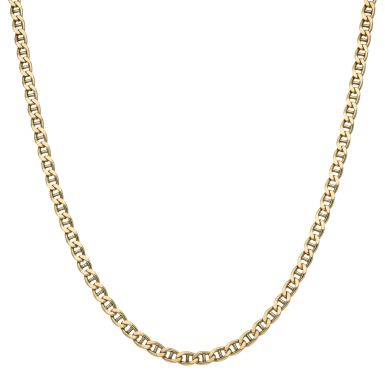 Pre-Owned 9ct Yellow Gold 25 Inch Anchor Link Chain Necklace