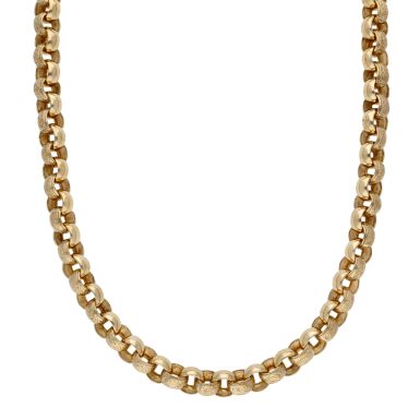 Pre-Owned 9ct Gold 32" Heavy Pattern & Polished Belcher Chain