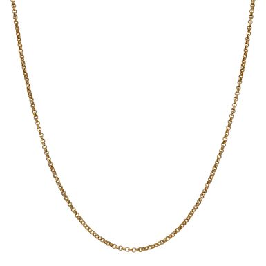 Pre-Owned Vintage 1979 9ct Gold 20 Inch Belcher Chain Necklace