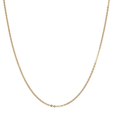 Pre-Owned 9ct Yellow Gold 16 Inch Trace Link Chain Necklace
