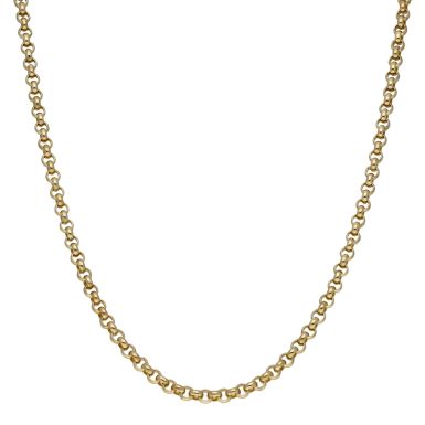 Pre-Owned 9ct Yellow Gold 28 Inch Belcher Chain Necklace