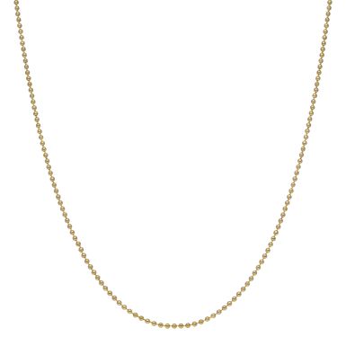 Pre-Owned 9ct Yellow Gold 20 Inch Bead Link Chain Necklace