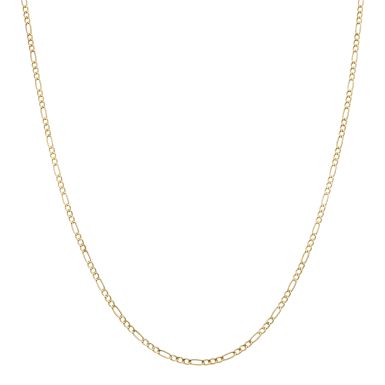 Pre-Owned 9ct Yellow Gold 18 Inch Hollow Figaro Chain Necklace