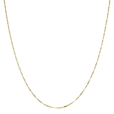 Pre-Owned 9ct Gold 16 Inch Lightweight Twist Chain Necklace