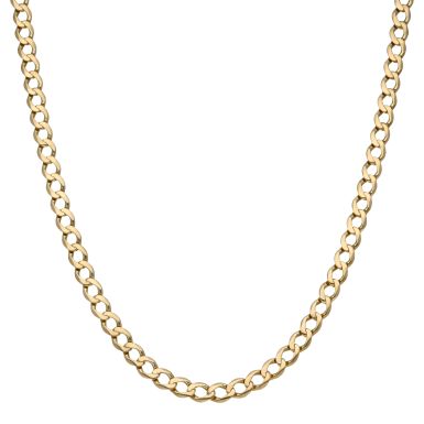 Pre-Owned 9ct Yellow Gold 27 Inch Curb Chain Necklace