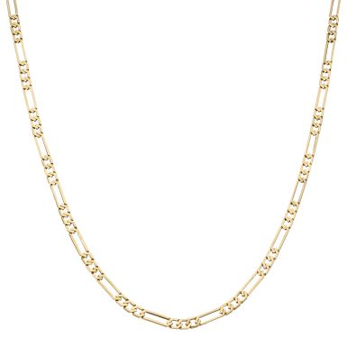 Pre-Owned 14ct Yellow Gold 22 Inch Figaro Chain Necklace