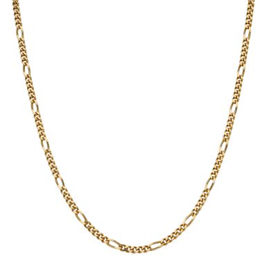 Pre-Owned 9ct Yellow Gold 24.5 Inch Figaro Chain Necklace