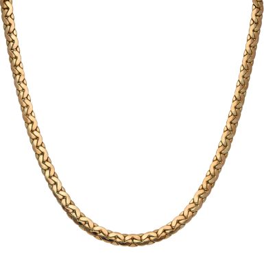 Pre-Owned Vintage 1972 9ct Gold 20 Inch Fancy Link Necklace