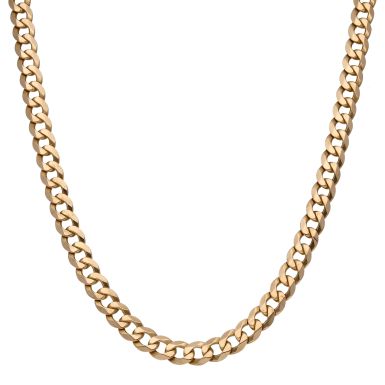 Pre-Owned 9ct Yellow Gold 20.5 Inch Heavy Curb Chain Necklace