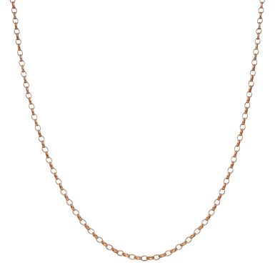 Pre-Owned 9ct Rose Gold 20 Inch Belcher Chain Necklace