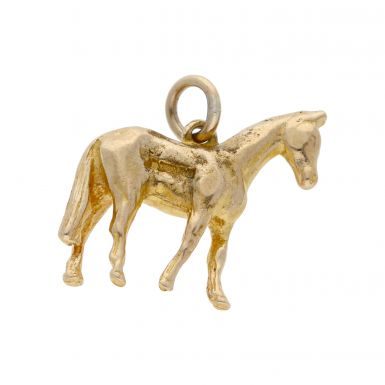 Pre-Owned 9ct Yellow Gold Horse Pendant