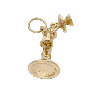 Pre-Owned 9ct Yellow Gold Vintage Phone Charm