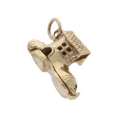 Pre-Owned 9ct Yellow Gold Opening Boot Charm