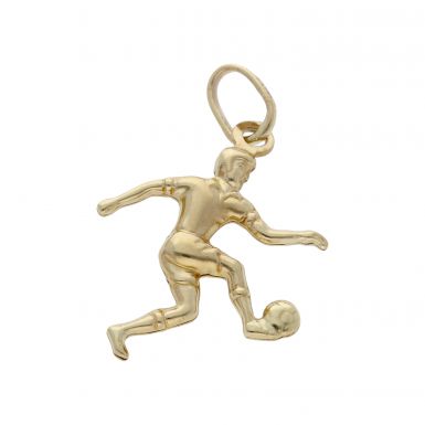 Pre-Owned 9ct Yellow Gold Hollow Footballer Charm