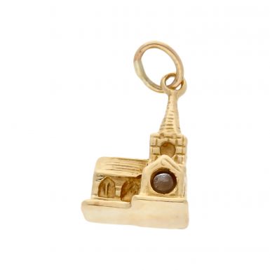 Pre-Owned 9ct Yellow Gold Church Charm