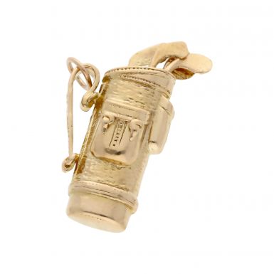 Pre-Owned 9ct Yellow Gold Golf Clubs Charm