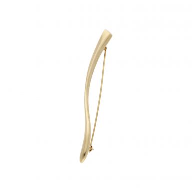 Pre-Owned 18ct Yellow Gold Wave Bar Brooch