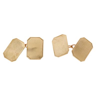 Pre-Owned Vintage 1962 9ct Yellow Gold Cufflinks