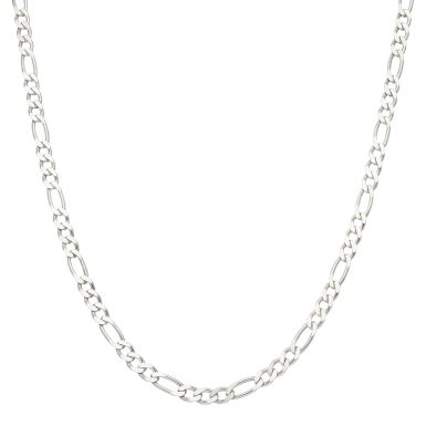 Pre-Owned Silver 20 Inch Figaro Chain Necklace