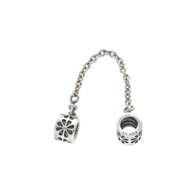 Pre-Owned Pandora Silver Flowers Safety Chain