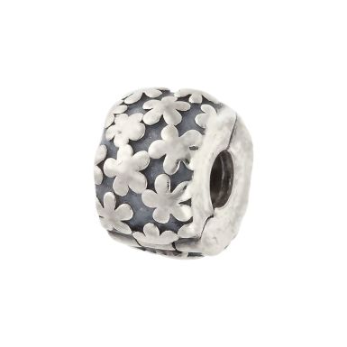 Pre-Owned Pandora Silver Flowers Clip Charm