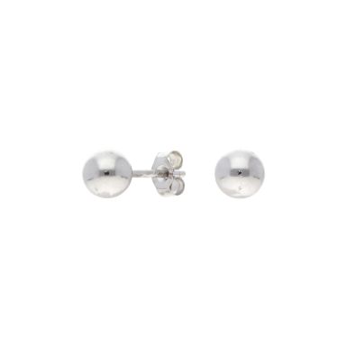 Pre-Owned 9ct White Gold Ball Stud Earrings