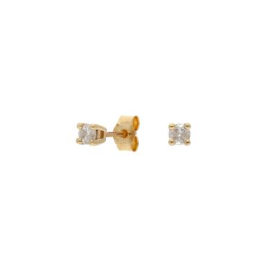 Pre-Owned 9ct Yellow Gold 0.20 Carat Diamond Stud Earrings