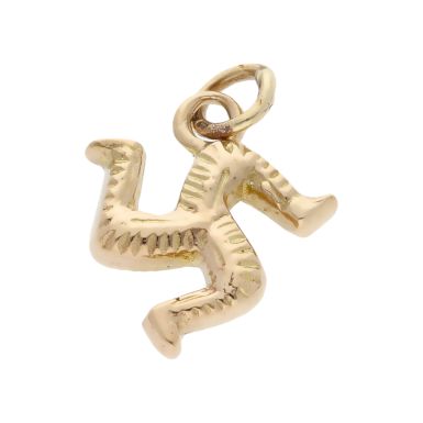 Pre-Owned 9ct Yellow Gold Triskele Isle Of Man Charm