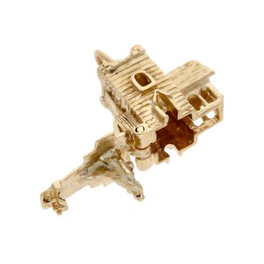 Pre-Owned 9ct Yellow Gold Opening Church Wedding Charm